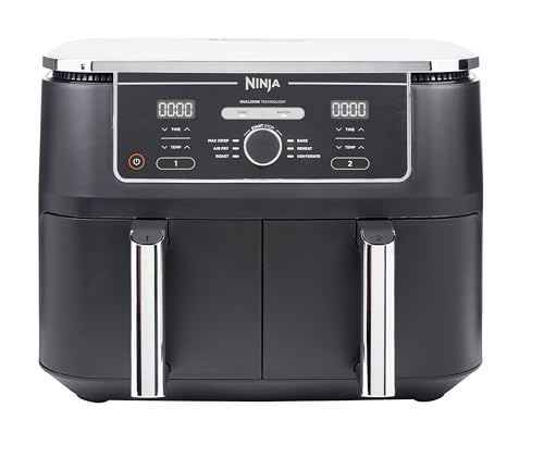 Ninja Foodi MAX Dual Zone Hot Air Fryer [AF400EU] 9.5 L Capacity, 2  Compartments, 6 Functions, Grey Black – BeeKitchen